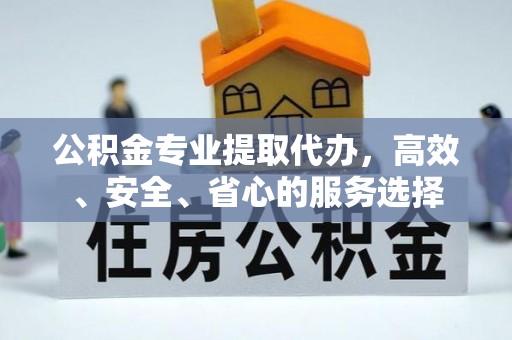 宜秀公积金专业提取代办，高效、安全、省心的服务选择
