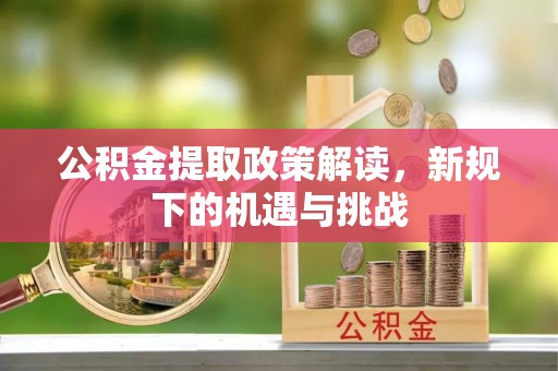 宜秀公积金提取政策解读，新规下的机遇与挑战