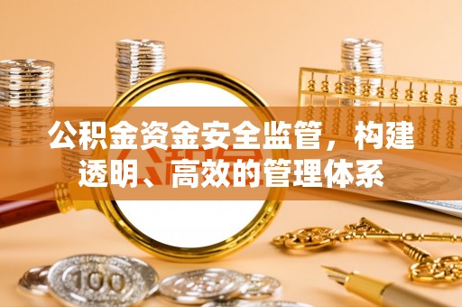 宜秀公积金资金安全监管，构建透明、高效的管理体系